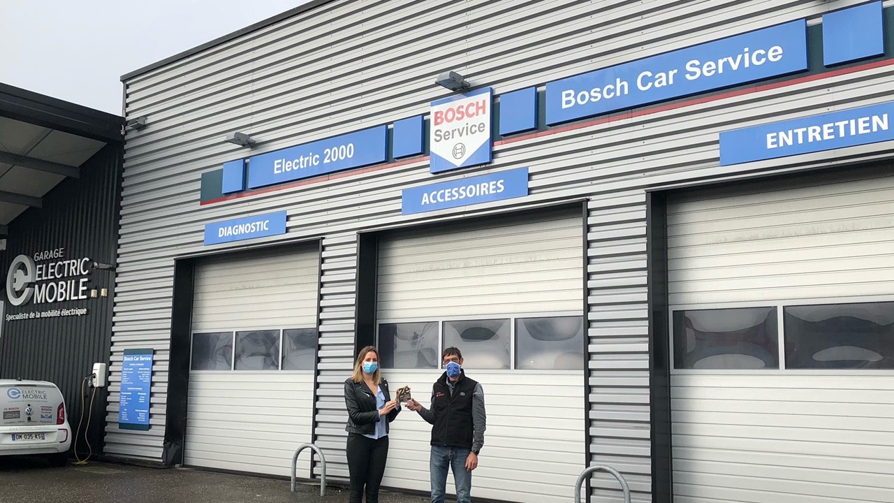 Le garage Electric Mobile de Boé (47) plébiscité Bosch en France
