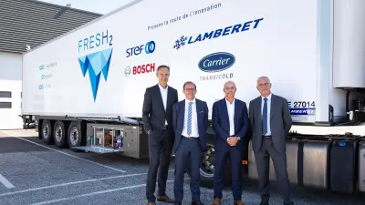 Le projet "FresH2" de solution de transport réfrigéré à pile à combustible à hydrogène commence la phase d'essais sur route 