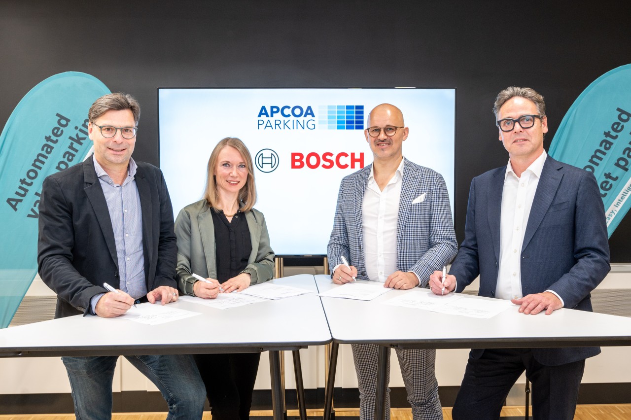 Bosch et APCOA étendent leur service de voiturier automatisé dans 15
