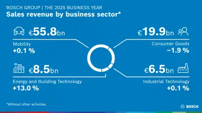 Business year 2025 : sales revenue by business sector