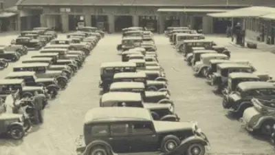 La flotte Bosch au siège de la société à Stuttgart, en 1933.