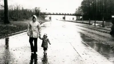 Autoroute sans voiture pendant la crise pétrolière, 1973